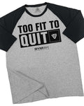 088. Too Fit Quit Lightweight Workout Long Sleeve Hooded Gym Cotton Menswear T-Shirts, Hoodie, Sweatshirt - T-Shirt, Sweatshirt, Hoodie