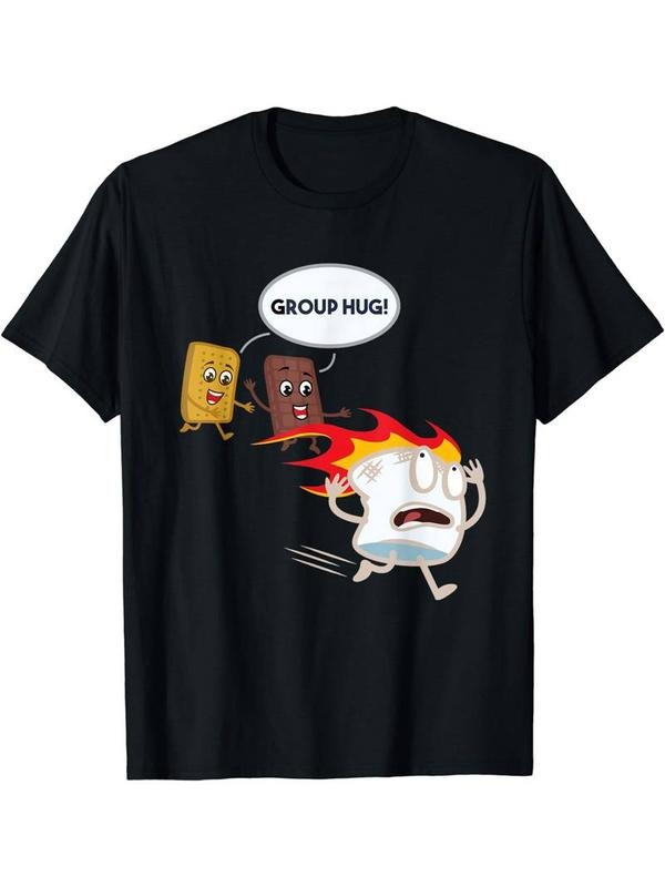 [100% Cotton] [Summer Short Sleeve Cartoon ] Crew Neck Cartoon Print Summer Short Sleeve Sports Comfortable Versatile T-Shirts, Hoodie, Sweatshirt - T-Shirt, Sweatshirt, Hoodie