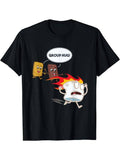 [100% Cotton] [Summer Short Sleeve Cartoon ] Crew Neck Cartoon Print Summer Short Sleeve Sports Comfortable Versatile T-Shirts, Hoodie, Sweatshirt - T-Shirt, Sweatshirt, Hoodie