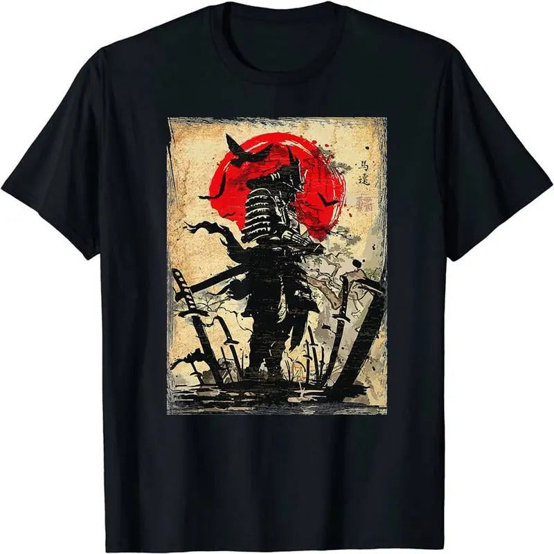 [100% Cotton] Cartoon Warrior Pattern Casual Stretch Round Neck Spring Summer T-Shirts, Hoodie, Sweatshirt - T-Shirt, Sweatshirt, Hoodie