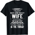 [100% Cotton] Cotton Short Sleeve Husband Boyfriend Taken Sexy Crazy Wife T-Shirts, Hoodie, Sweatshirt - T-Shirt, Sweatshirt, Hoodie