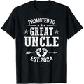 [100% Cotton] Cotton Short Sleeve Promoted Great Uncle Est 2024 Soon Be Uncle T-Shirts, Hoodie, Sweatshirt - T-Shirt, Sweatshirt, Hoodie