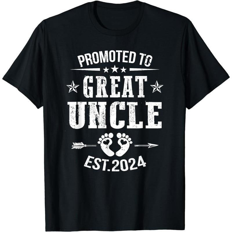 [100% Cotton] Cotton Short Sleeve Promoted Great Uncle Est 2024 Soon Be Uncle T-Shirts, Hoodie, Sweatshirt - T-Shirt, Sweatshirt, Hoodie