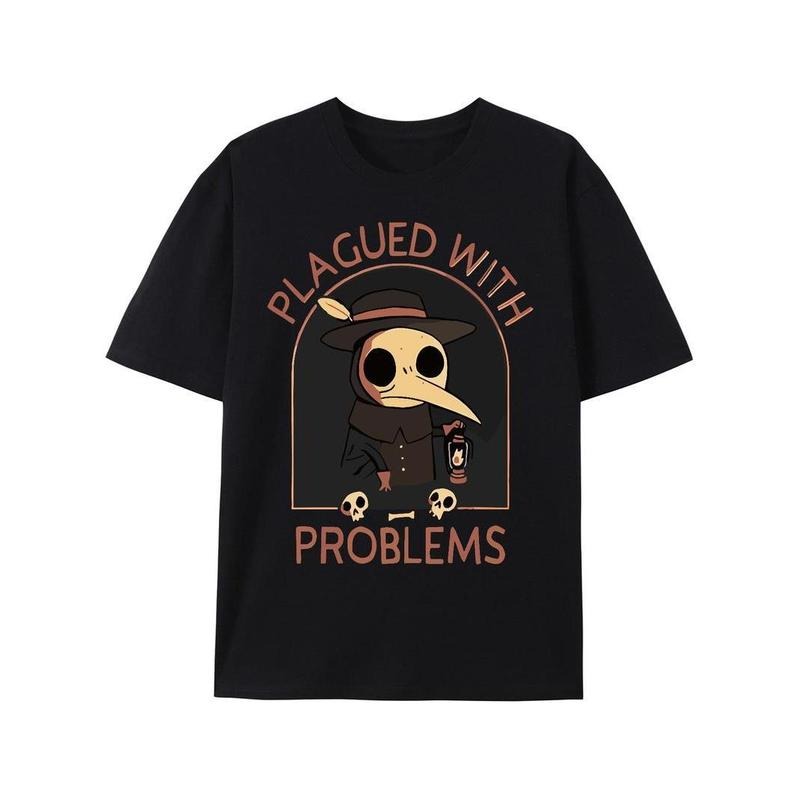 [100% Cotton] Crew Neck Cartoon Letter Print Summer Short Sleeve Sports T-Shirts, Hoodie, Sweatshirt - T-Shirt, Sweatshirt, Hoodie