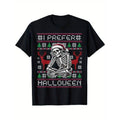 [100% Cotton] I Prefer Halloween Skeleton Funny Ugly T-Shirts, Hoodie, Sweatshirt - T-Shirt, Sweatshirt, Hoodie
