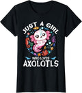 [100% Cotton] Just Girl Who Loves Axolotls Cute Axolotl Teen T-Shirts, Hoodie, Sweatshirt - T-Shirt, Sweatshirt, Hoodie