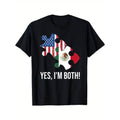 [100% Cotton] Casual Cotton Geometric Flag Pattern Crew Neck T-Shirts, Hoodie, Sweatshirt - T-Shirt, Sweatshirt, Hoodie