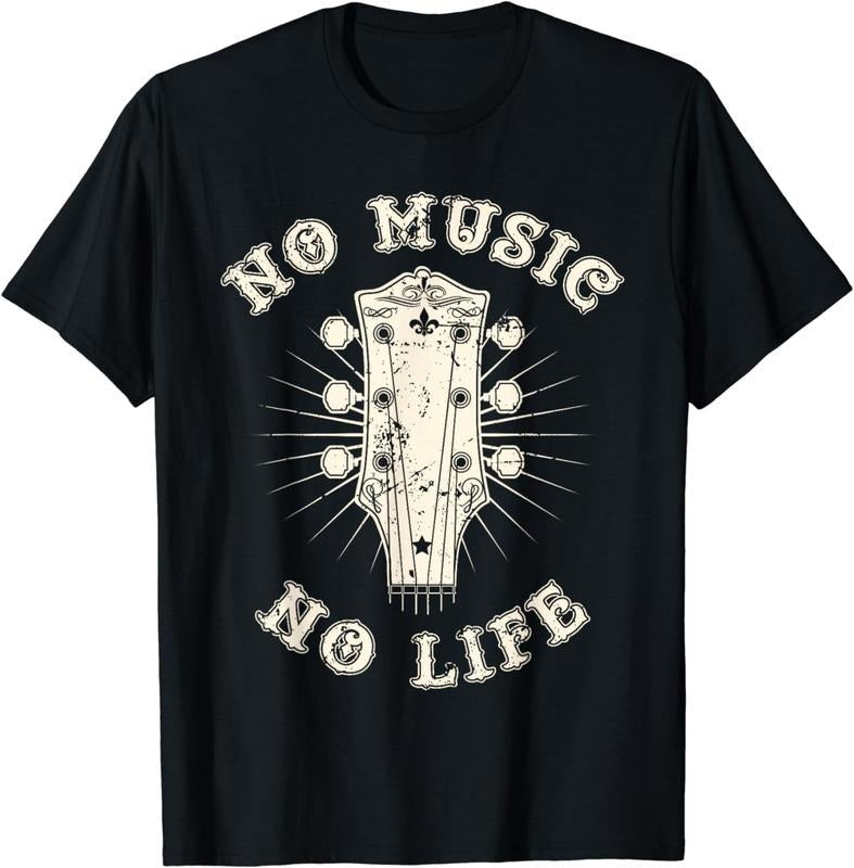 [100% Cotton] No Music No Life Music Lover Rhythm Passion Retro T-Shirts, Hoodie, Sweatshirt - T-Shirt, Sweatshirt, Hoodie