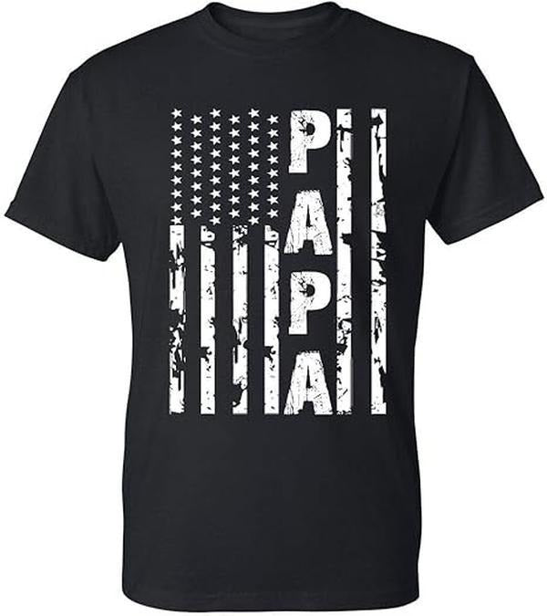 [100% Cotton] Papa Vintage American Flag T-Shirts, Hoodie, Sweatshirt - T-Shirt, Sweatshirt, Hoodie