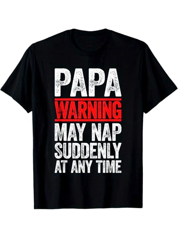 [100% Cotton] Papa Warning May Nap Suddenly Any Time Themed T-Shirts, Hoodie, Sweatshirt - T-Shirt, Sweatshirt, Hoodie