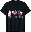 [100% Cotton] Peace Love Texas Flag Grown Souvenirs T-Shirts, Hoodie, Sweatshirt - T-Shirt, Sweatshirt, Hoodie