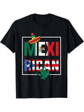 [100% Cotton] Puerto Rican Mexican Flag Mexirican Half Puerto Rico Mexico T-Shirts, Hoodie, Sweatshirt - T-Shirt, Sweatshirt, Hoodie