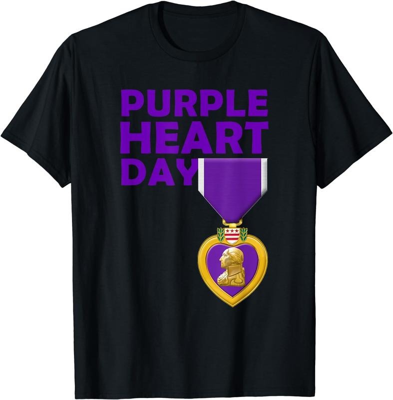 [100% Cotton] Purple Heart Day 7 August National Military Day T-Shirts, Hoodie, Sweatshirt - T-Shirt, Sweatshirt, Hoodie