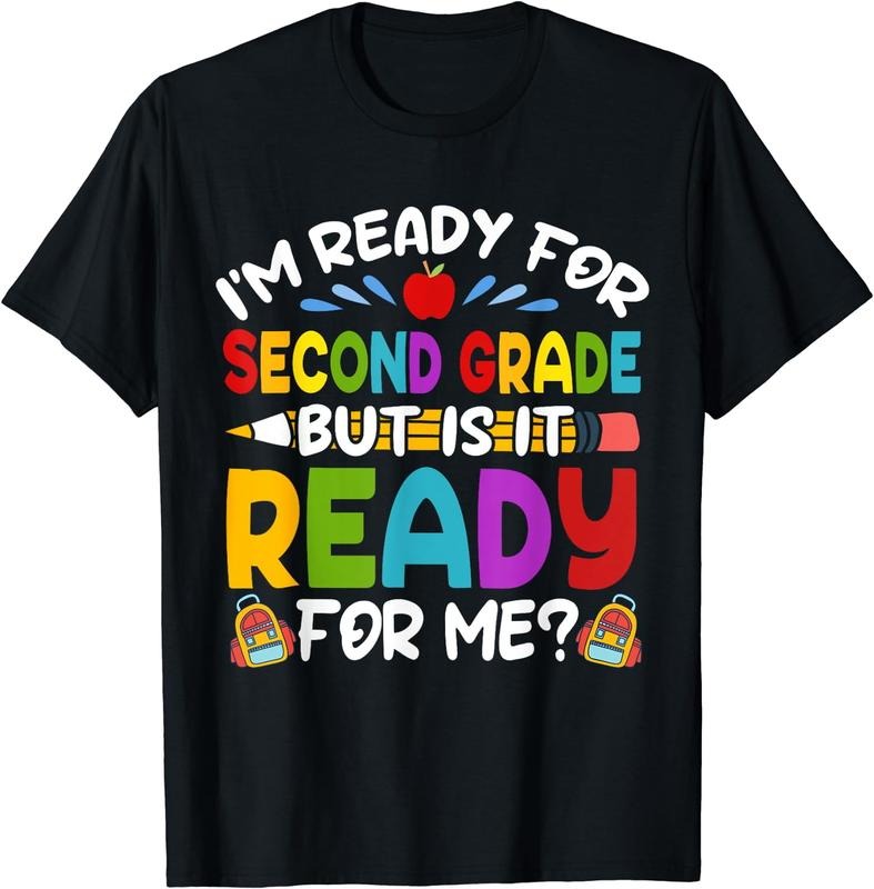 [100% Cotton] Ready Second 2nd Grade Back School Teachers Students T-Shirts, Hoodie, Sweatshirt - T-Shirt, Sweatshirt, Hoodie