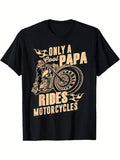 [100% Cotton] Stretchy Fabric Cool Papa Rides Motorcycles" 100% Cotton T-Shirts, Hoodie, Sweatshirt - T-Shirt, Sweatshirt, Hoodie