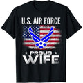 [100% Cotton] U.S Air Force Proud Wife American Flag Veteran T-Shirts, Hoodie, Sweatshirt - T-Shirt, Sweatshirt, Hoodie