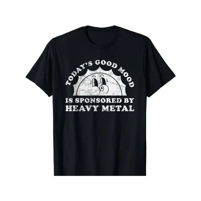 [100% Cotton] Black Classic Fit Short Sleeve Heavy Metal Letter Print T-Shirts, Hoodie, Sweatshirt - T-Shirt, Sweatshirt, Hoodie