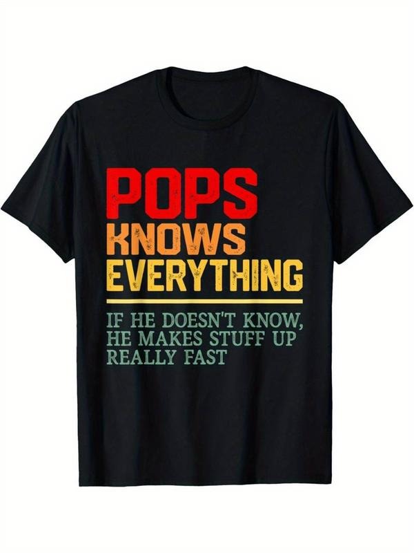 [100% Cotton] Vintage Pops Knows Everything Humorous Funny Quote T-Shirts, Hoodie, Sweatshirt - T-Shirt, Sweatshirt, Hoodie