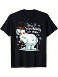 [100% Cotton] Arting Snowman Make Snowflakes Winter T-Shirts, Hoodie, Sweatshirt - T-Shirt, Sweatshirt, Hoodie