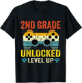 [100% Cotton]2nd Grade Unlocked Level Up Video Gamer Back School T-Shirts, Hoodie, Sweatshirt - T-Shirt, Sweatshirt, Hoodie