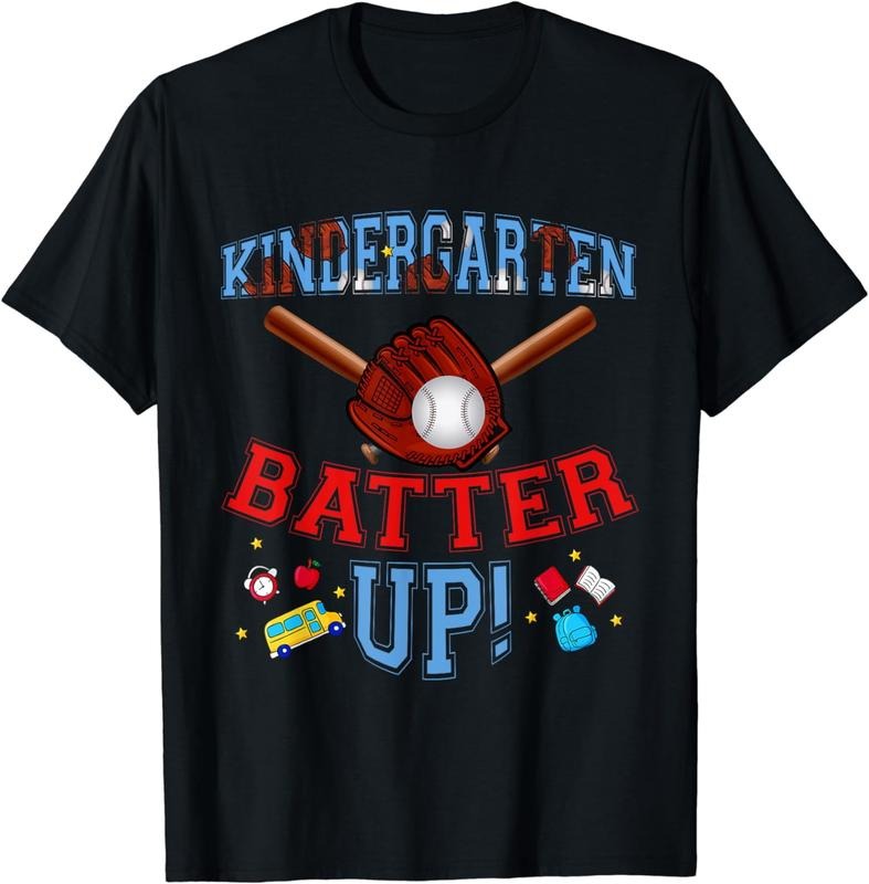 [100% Cotton]Back School Kindergarten Batter Up Baseball First Day T-Shirts, Hoodie, Sweatshirt - T-Shirt, Sweatshirt, Hoodie