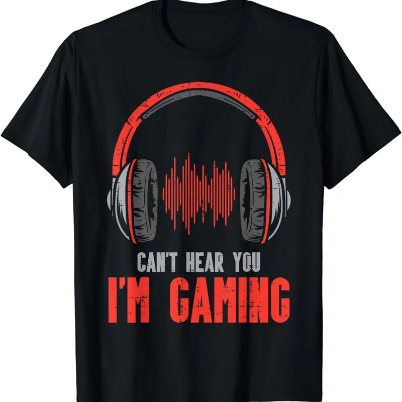 [100% Cotton]Cant Hear You Im Gaming Funny Gamer Teen T-Shirts, Hoodie, Sweatshirt - T-Shirt, Sweatshirt, Hoodie