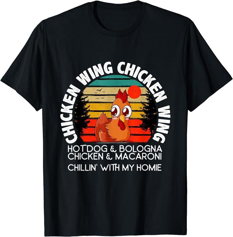 [100% Cotton]Chicken Wing Chicken Wing Hot Dog Bologna Macaroni T-Shirts, Hoodie, Sweatshirt - T-Shirt, Sweatshirt, Hoodie