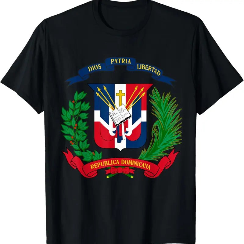 100% Cotton Coat Arms Republica Dominicana Bandera Dominican Flag T-Shirts, Hoodie, Sweatshirt - T-Shirt, Sweatshirt, Hoodie