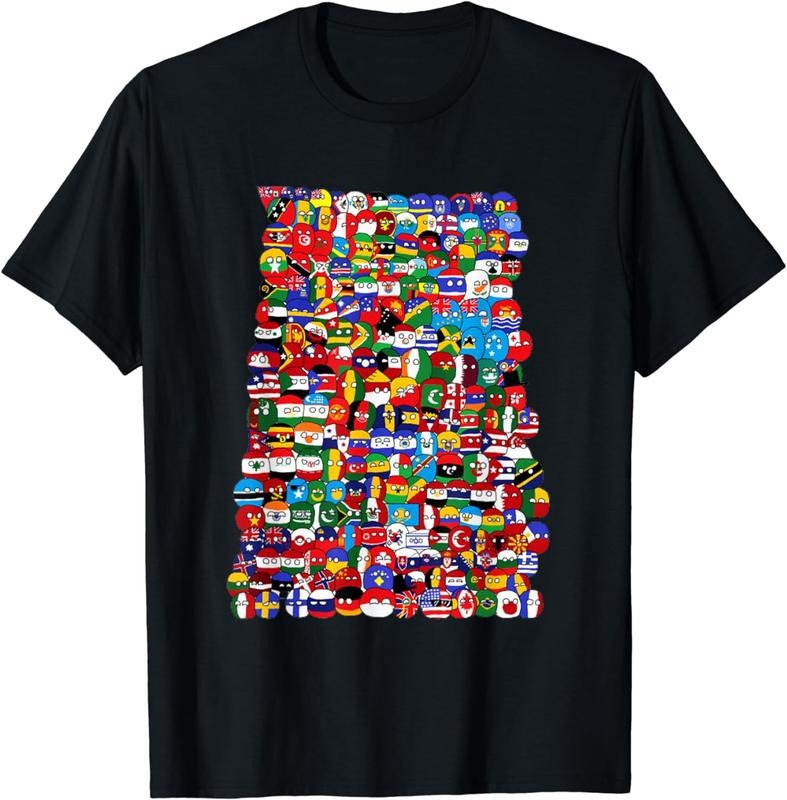 [100% Cotton]Countryballs World Flags T-Shirts, Hoodie, Sweatshirt - T-Shirt, Sweatshirt, Hoodie