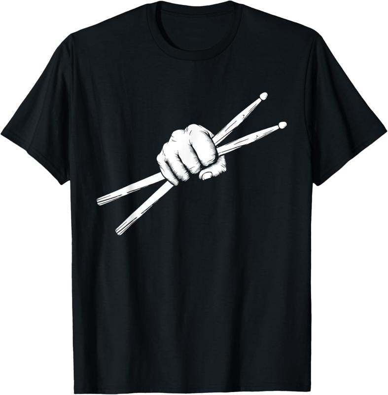 100% Cotton Drumsticks Drummer Drumset Drums T-Shirts, Hoodie, Sweatshirt - T-Shirt, Sweatshirt, Hoodie