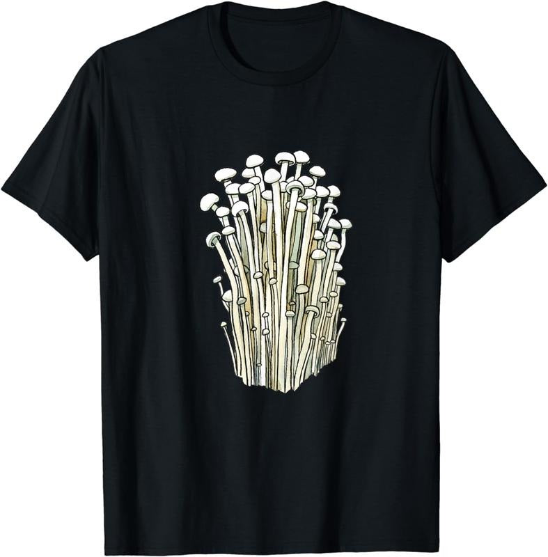 [100% Cotton]Enoki Japanese Velvet Shank Enokitake Flammulina Shrooms T-Shirts, Hoodie, Sweatshirt - T-Shirt, Sweatshirt, Hoodie