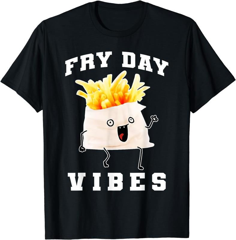 [100% Cotton]Fry Day Every Day Is Fryday Funny French Fries Lovers T-Shirts, Hoodie, Sweatshirt - T-Shirt, Sweatshirt, Hoodie