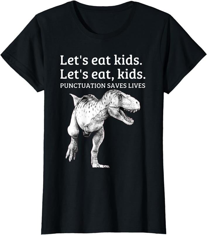 [100% Cotton]Funny Let'S Eat Punctuation Saves Lives Grammar T-Shirts, Hoodie, Sweatshirt - T-Shirt, Sweatshirt, Hoodie