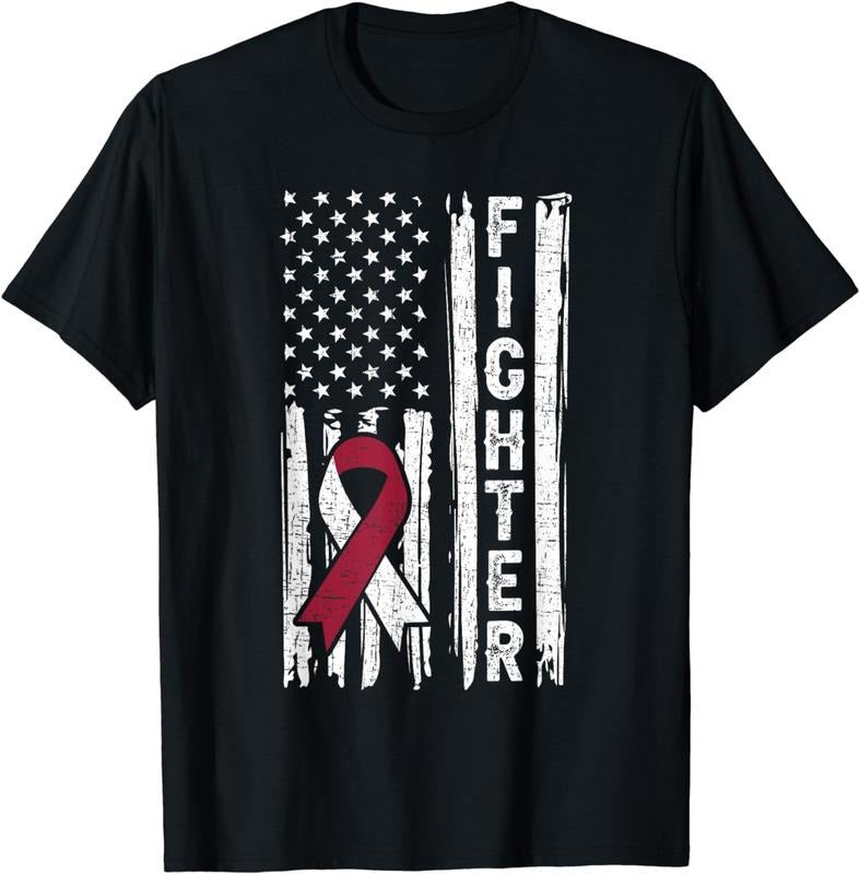 [100% Cotton]Head Neck Cancer Patient Fighter Throat Oral Cancer Flag T-Shirts, Hoodie, Sweatshirt - T-Shirt, Sweatshirt, Hoodie