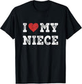 100% Cotton I Heart My Niece Funny T-Shirts, Hoodie, Sweatshirt - T-Shirt, Sweatshirt, Hoodie