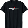 100% Cotton I Love Chocolate Milk Heart Yummy Drink Shirt T-Shirts, Hoodie, Sweatshirt - T-Shirt, Sweatshirt, Hoodie