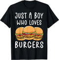 [100% Cotton]Just Boy Who Loves Burgers I Cheeseburger I Burger T-Shirts, Hoodie, Sweatshirt - T-Shirt, Sweatshirt, Hoodie