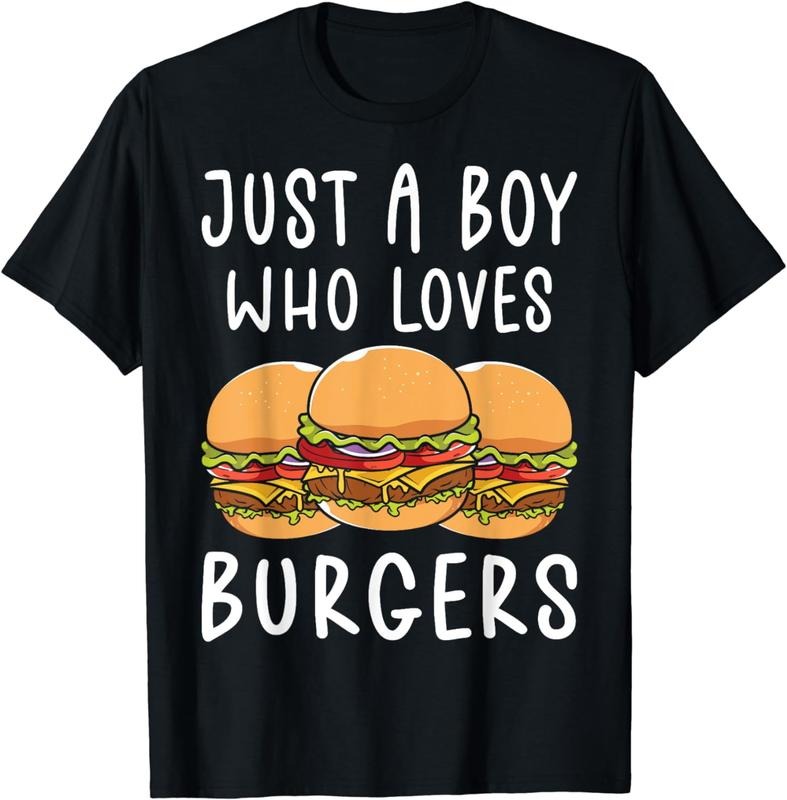 [100% Cotton]Just Boy Who Loves Burgers I Cheeseburger I Burger T-Shirts, Hoodie, Sweatshirt - T-Shirt, Sweatshirt, Hoodie