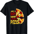 100% Cotton Just Boy Who Loves Pizza T-Shirts, Hoodie, Sweatshirt - T-Shirt, Sweatshirt, Hoodie