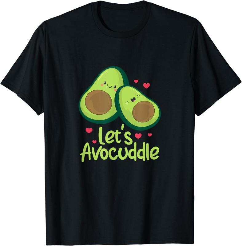 [100% Cotton]Let'S Avocuddle Cute Avocado Couple Kawaii T-Shirts, Hoodie, Sweatshirt - T-Shirt, Sweatshirt, Hoodie