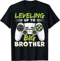 [100% Cotton]Leveling Up Big Brother Black T-Shirts, Hoodie, Sweatshirt - T-Shirt, Sweatshirt, Hoodie