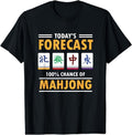 [100% Cotton]Mah Jong Forecast 100% Chance Mahjong T-Shirts, Hoodie, Sweatshirt - T-Shirt, Sweatshirt, Hoodie