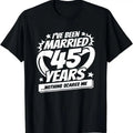 [100% Cotton]Married 45 Years Married Couple 45th Wedding Anniversary T-Shirts, Hoodie, Sweatshirt - T-Shirt, Sweatshirt, Hoodie