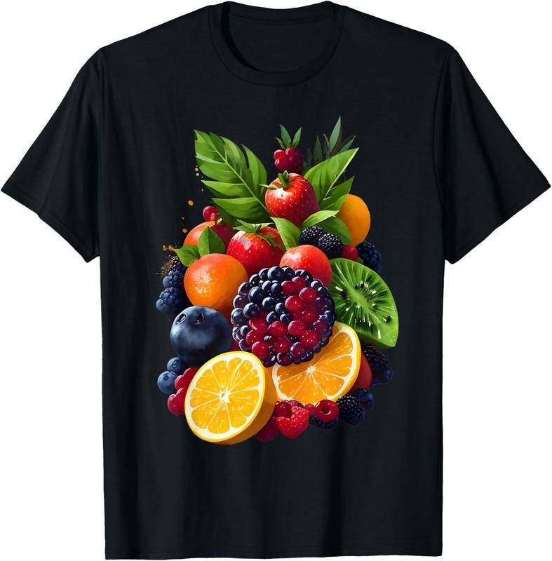 [100% Cotton]Mix Fruit Orange Grapes Kiwi Strawberry Blueberry T-Shirts, Hoodie, Sweatshirt - T-Shirt, Sweatshirt, Hoodie