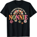 [100% Cotton]My Favorite People Call Me Nonnie Funny Retro Floral T-Shirts, Hoodie, Sweatshirt - T-Shirt, Sweatshirt, Hoodie