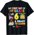 [100% Cotton]My First Day 1st Grade I'M 6 Years Old Ready Learn T-Shirts, Hoodie, Sweatshirt - T-Shirt, Sweatshirt, Hoodie