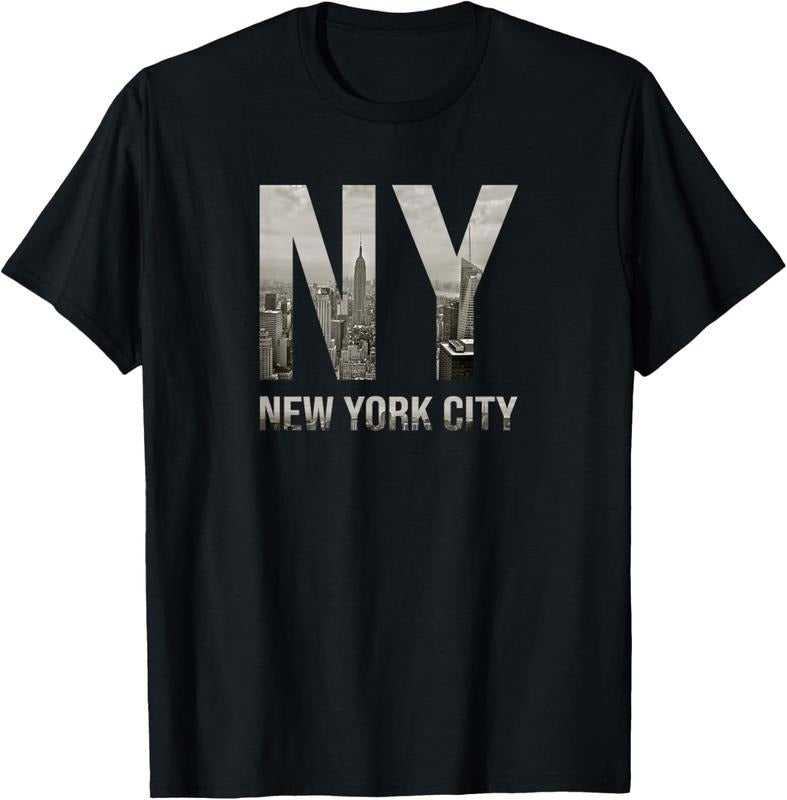100% Cotton NYC Skylines New York City That Never Sleeps T-Shirts, Hoodie, Sweatshirt - T-Shirt, Sweatshirt, Hoodie