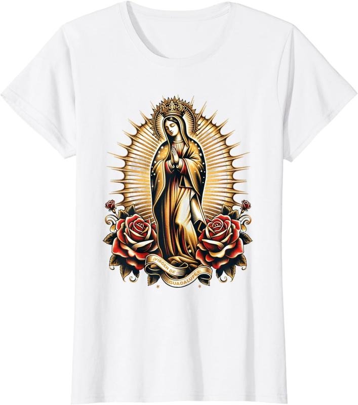 [100% Cotton]Our Lady Virgen De Guadalupe Virgin Mary Catholic Saint Art T-Shirts, Hoodie, Sweatshirt - T-Shirt, Sweatshirt, Hoodie