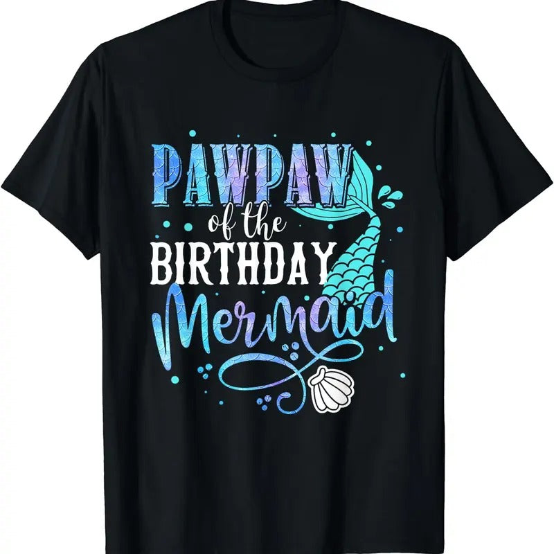 [100% Cotton]Pawpaw Mermaid Family Matching Party Squad T-Shirts, Hoodie, Sweatshirt - T-Shirt, Sweatshirt, Hoodie