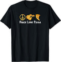 100% Cotton Peace Love Pizza Funny Pizza T-Shirts, Hoodie, Sweatshirt - T-Shirt, Sweatshirt, Hoodie